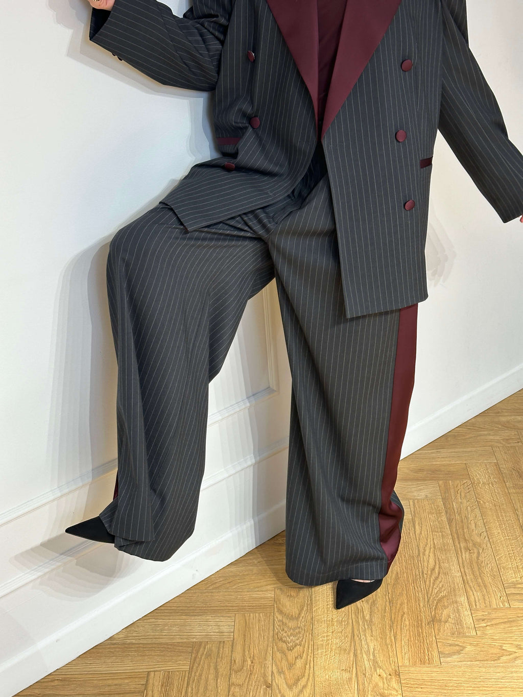 Arimart Costume silk and cotton Black and bordo