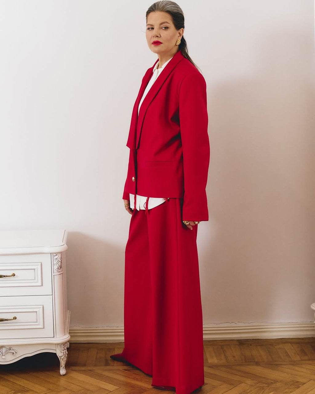 Широкі брюки з високою посадкою