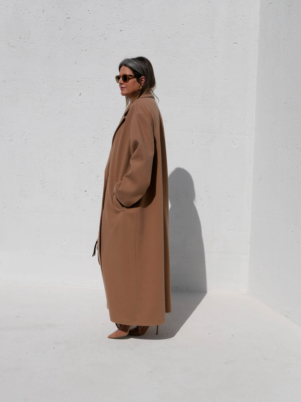 Coat oversize biege Prudnikova