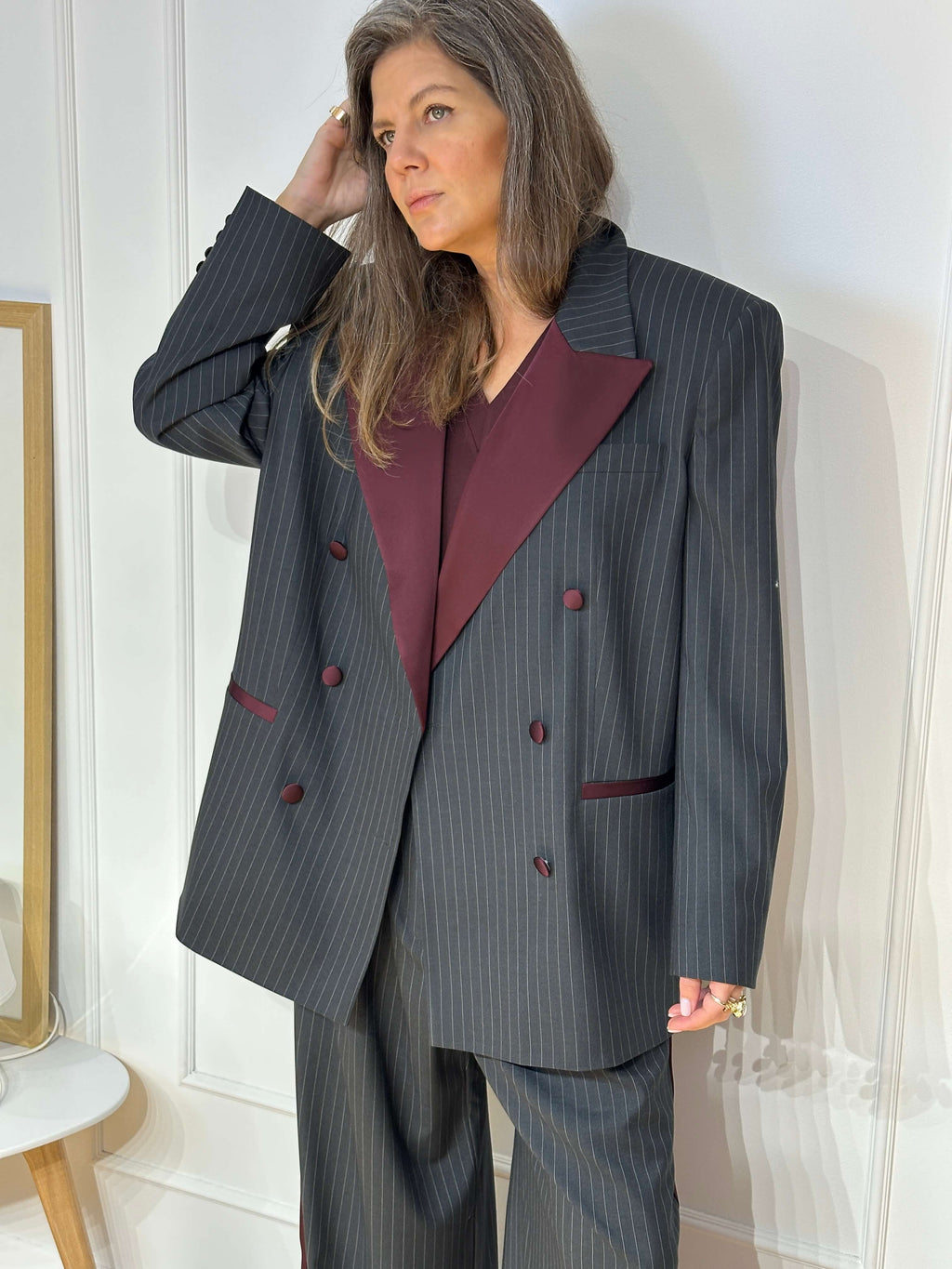 Costume silk and cotton oversize