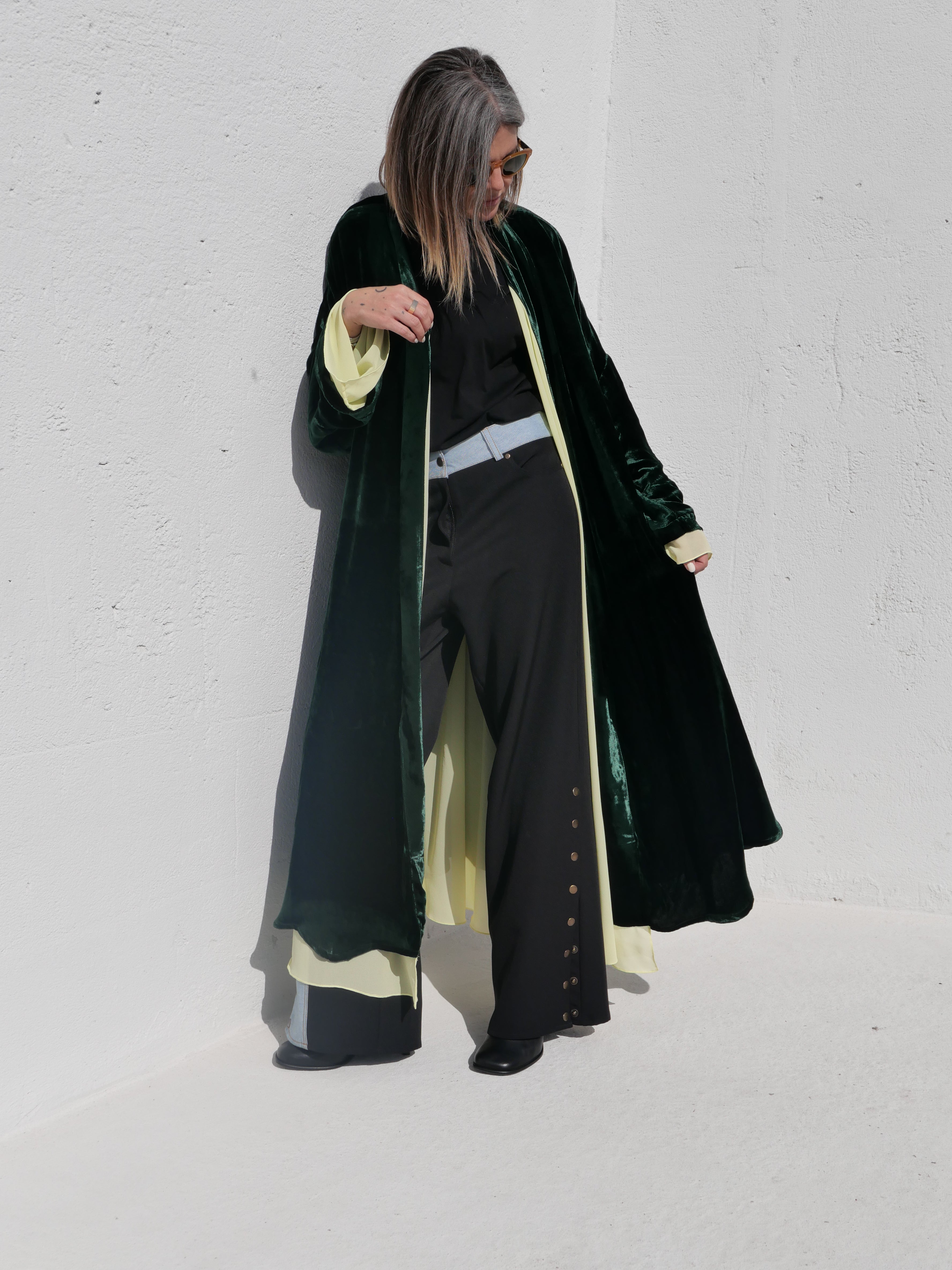 Оксамитове кімоно з шовковою підкладкою