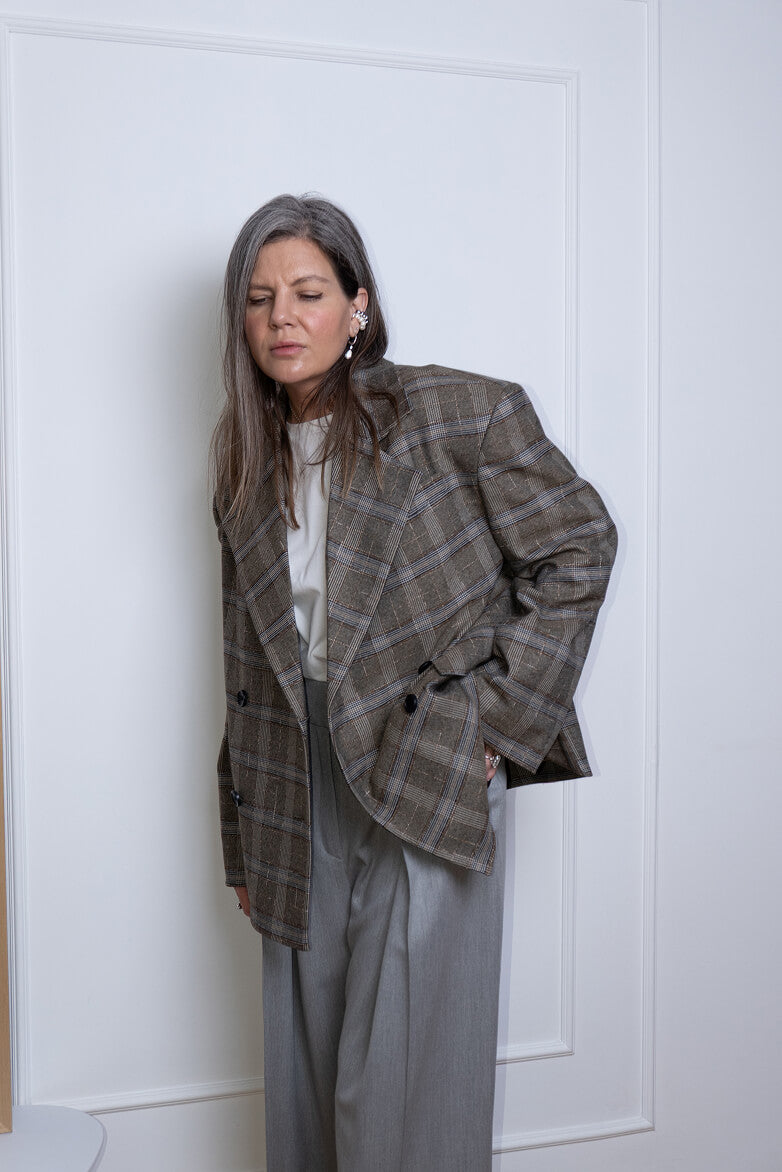 Брюки зі складками