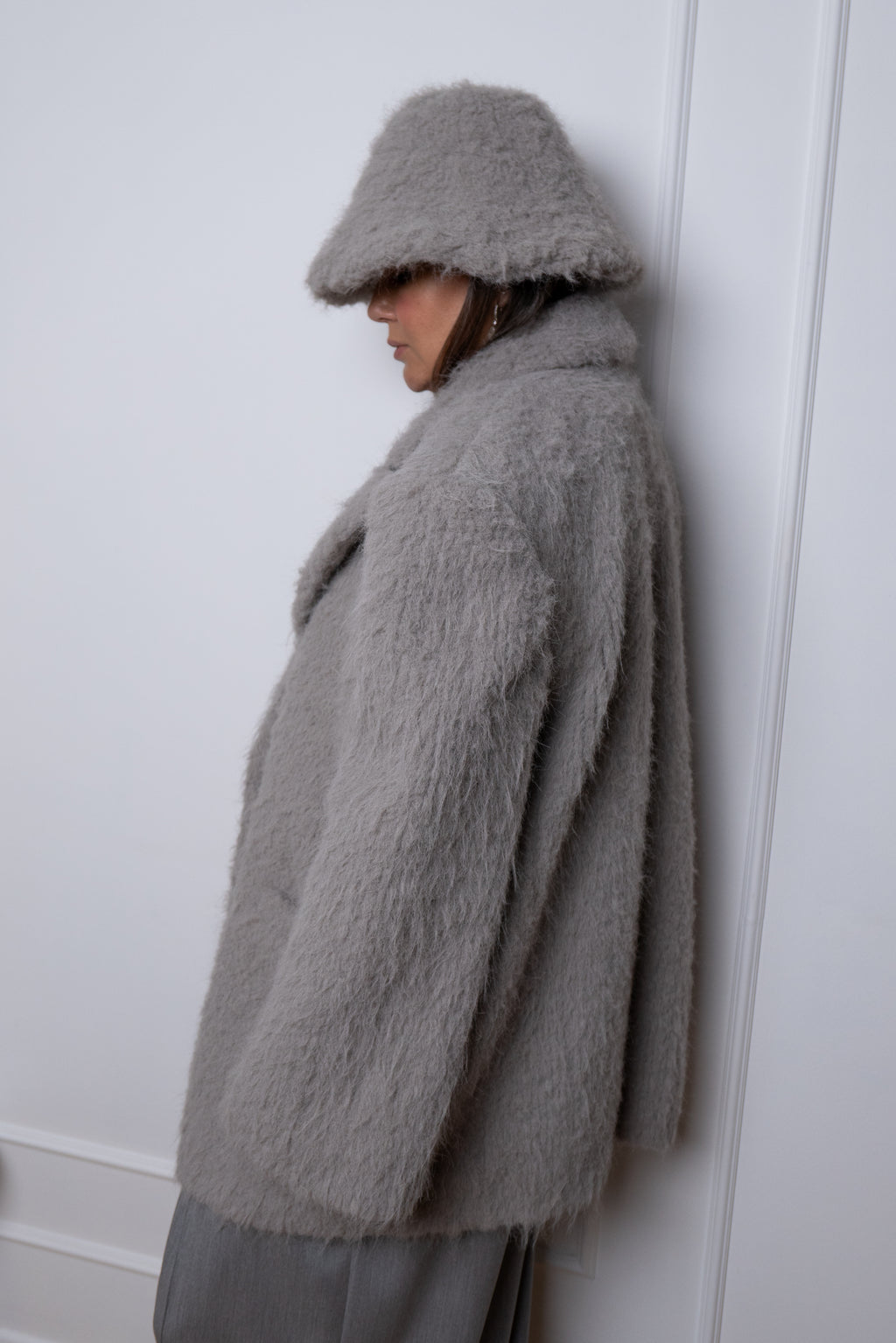 Піджак-пальто зі штучного хутра