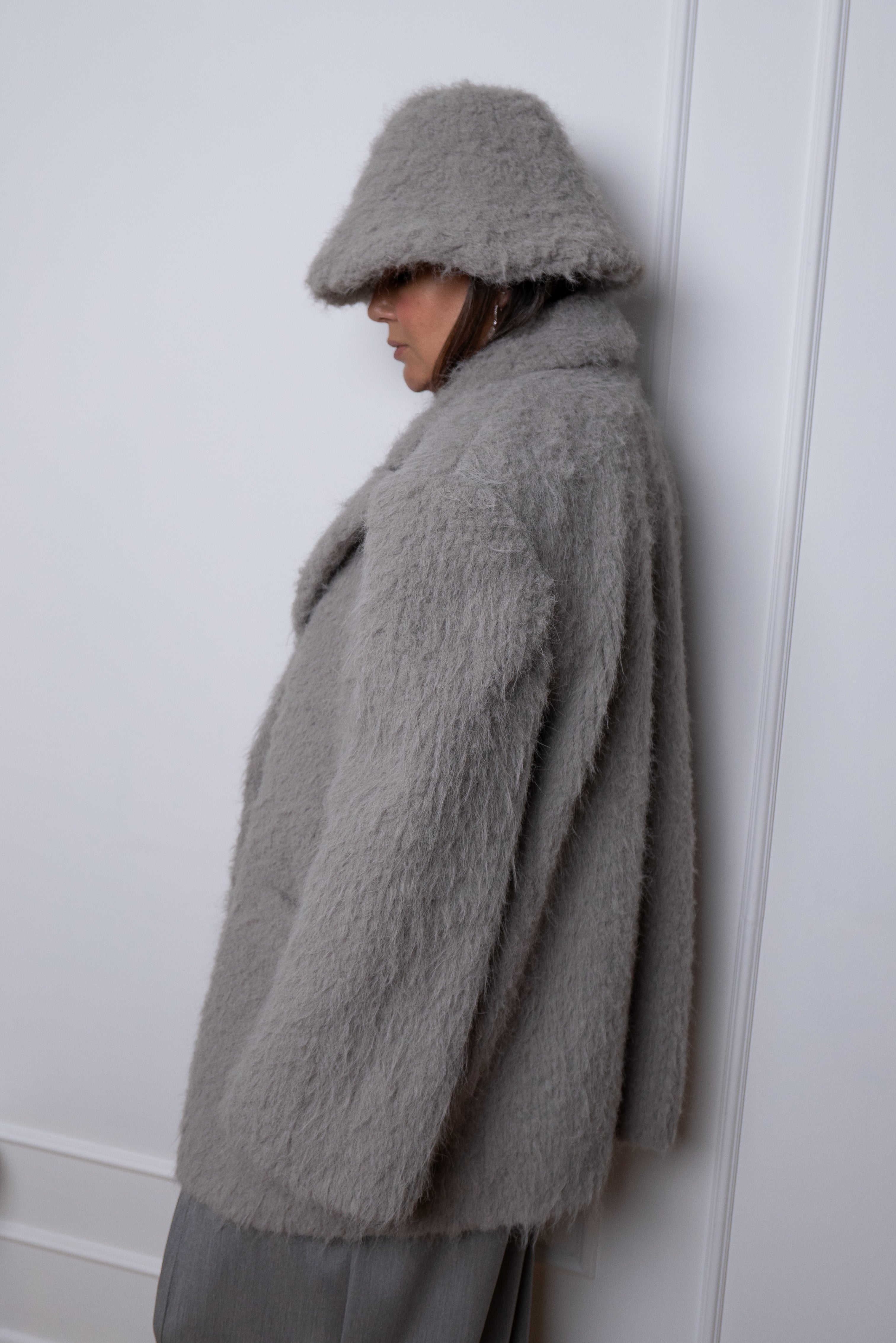 Піджак-пальто зі штучного хутра