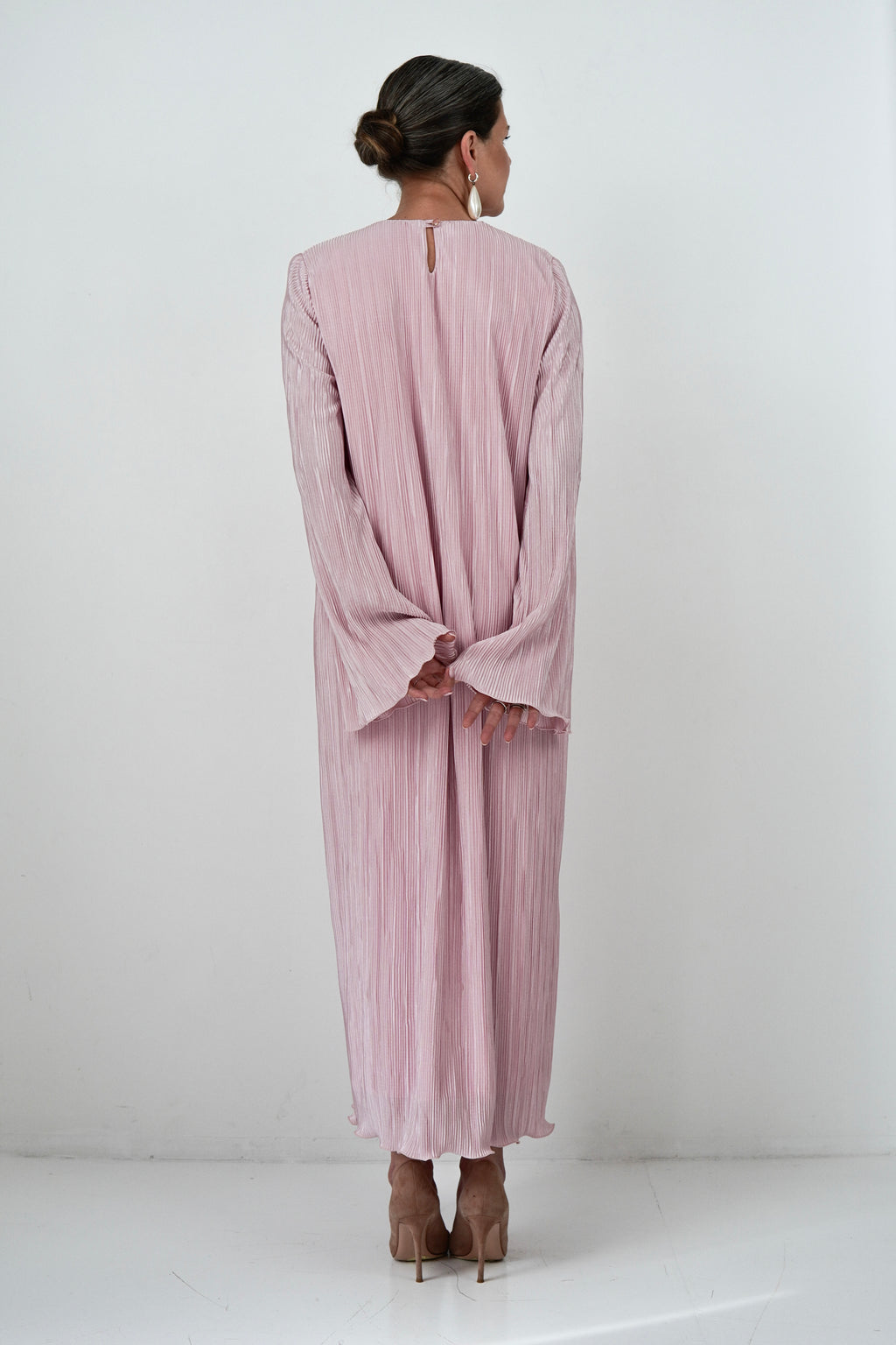 Сукня максі з плісированої тканини