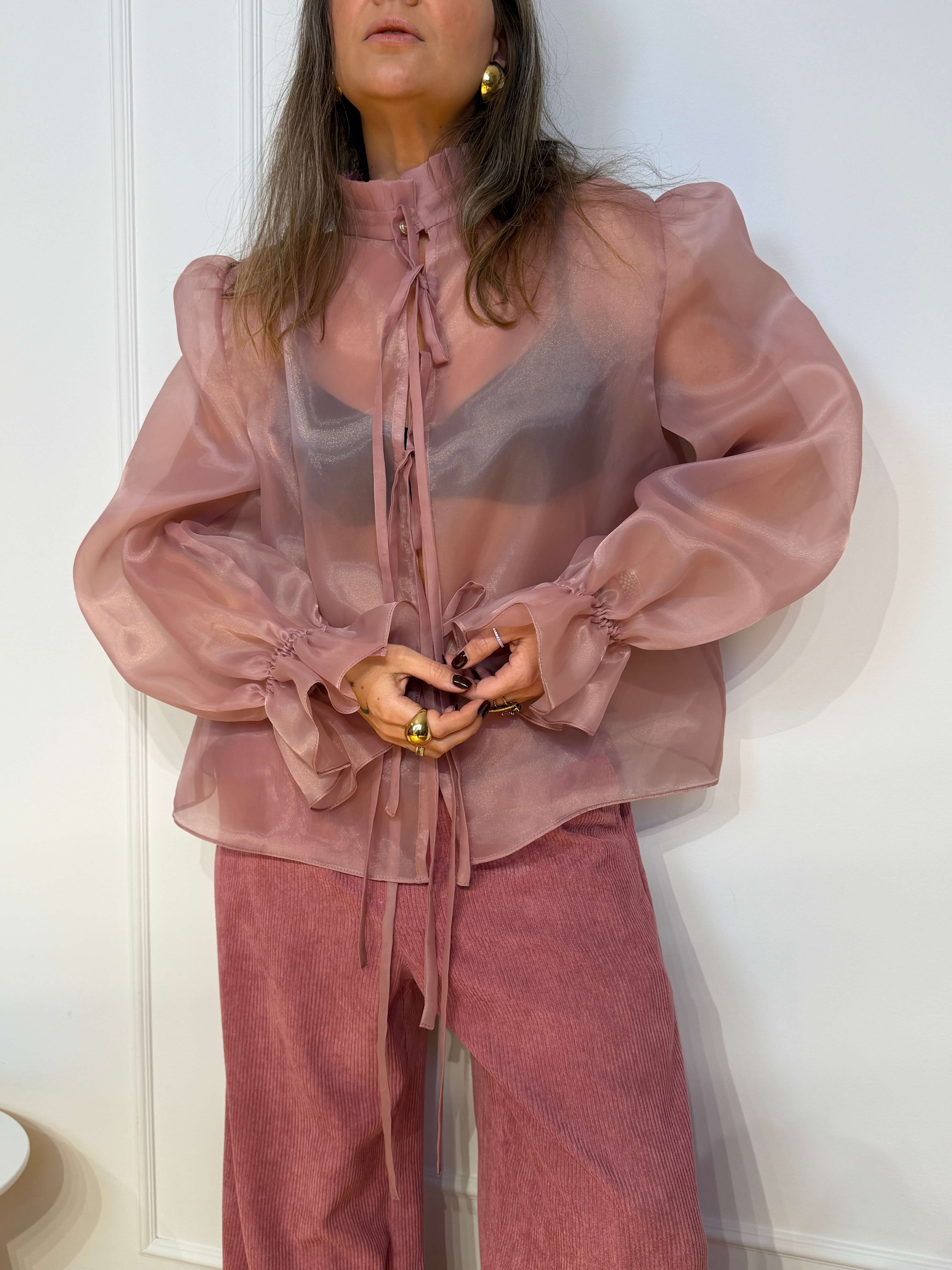 Блуза з органзи