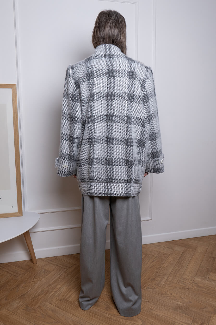 Жакет оверсайз в клітинку