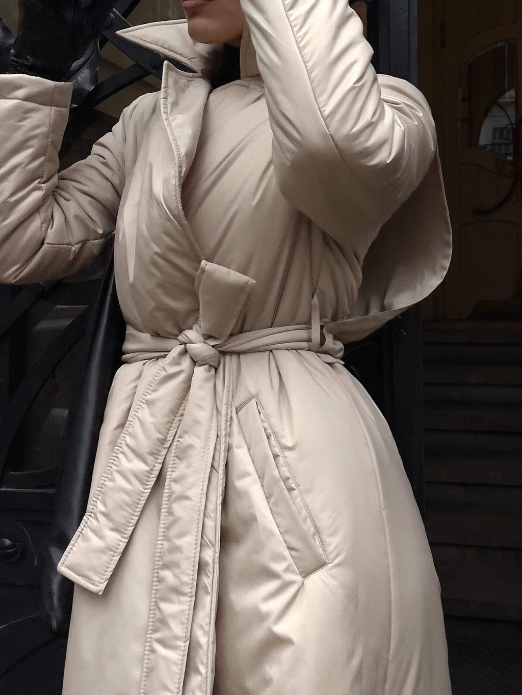 Дутий тренч