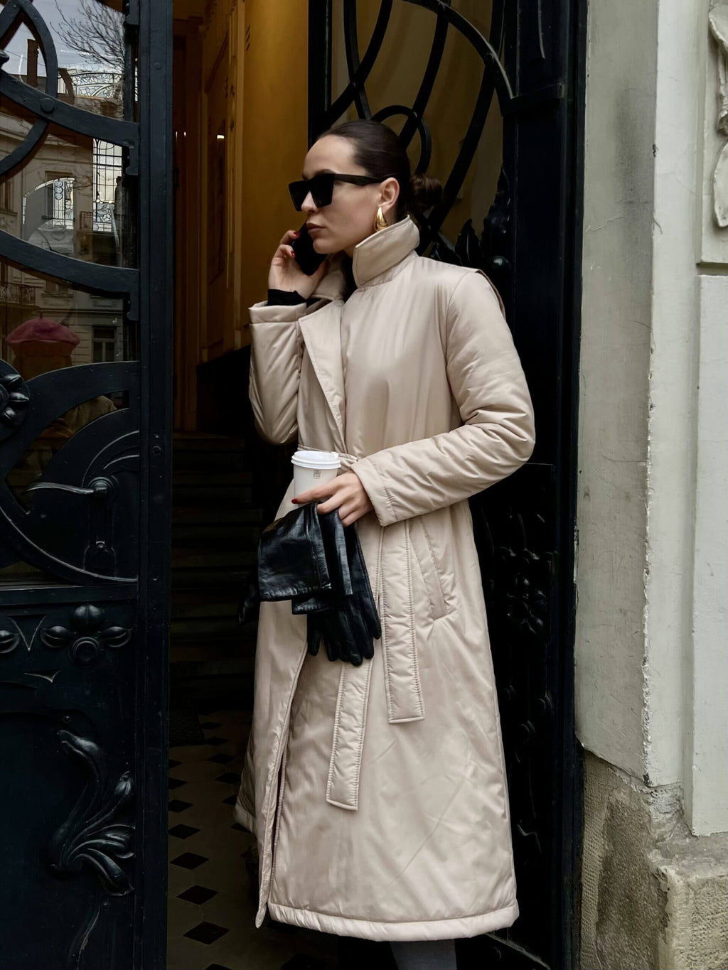 Дутий тренч