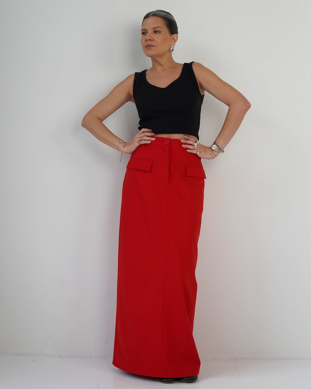 Максі-спідниця прямого крою