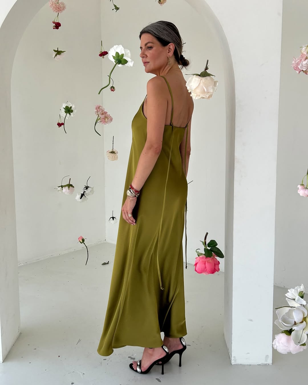 Максі сукня на бретелях