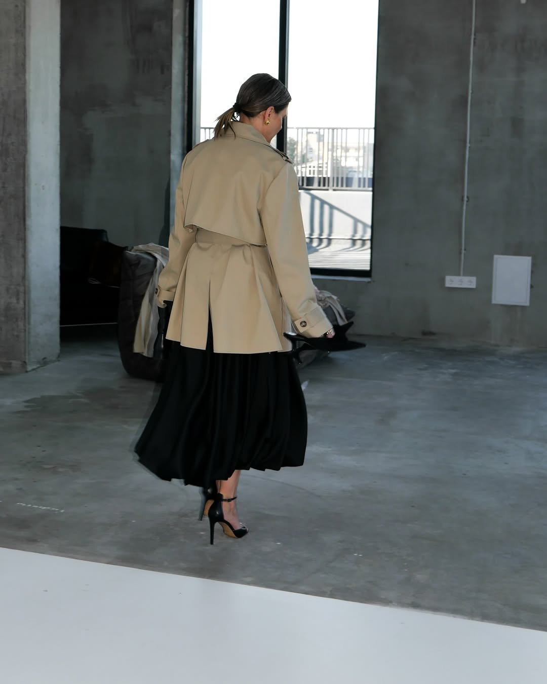 Спідниця балон з шовку