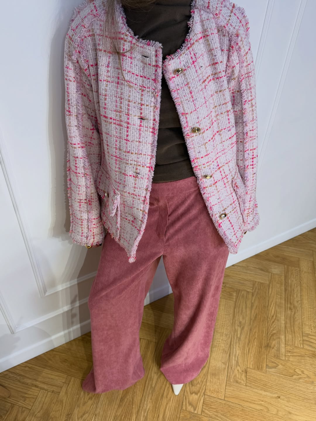 Вельветові брюки прямого крою