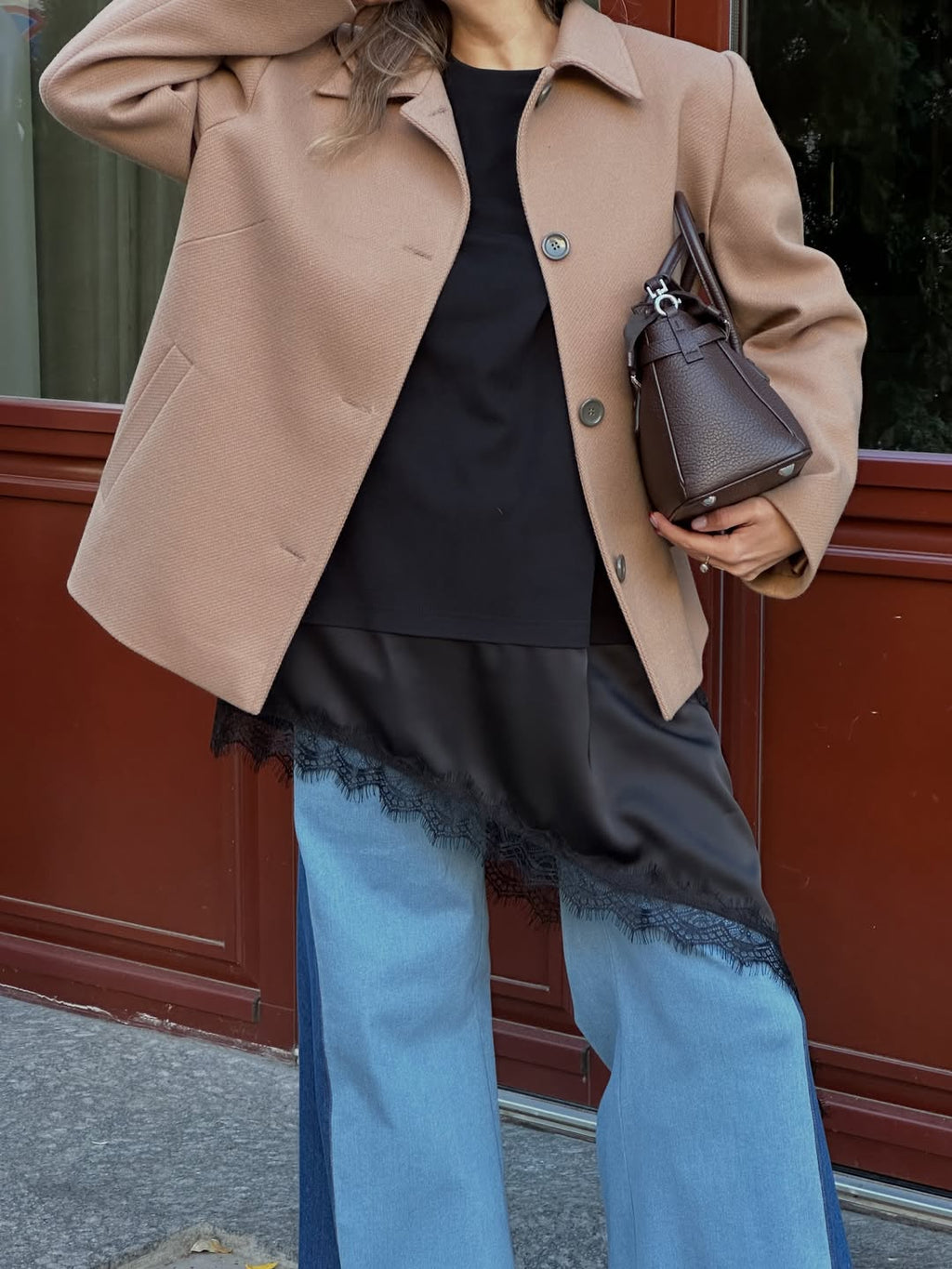 Лонгслів з мереживом