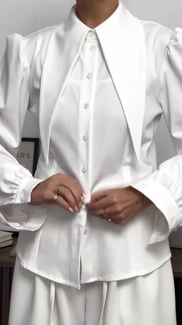 Сорочка з декоративним коміром