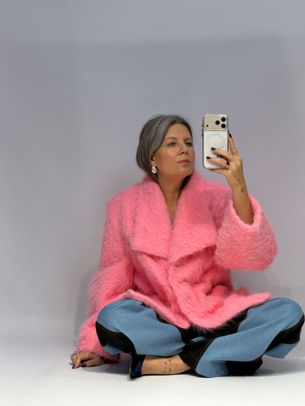 Піджак-пальто зі штучного хутра